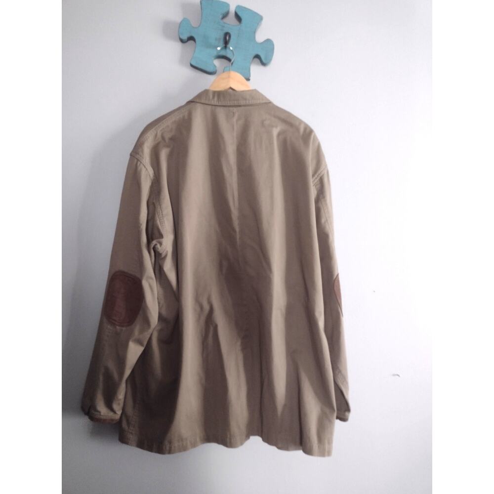 Travelsmith XXL Mens Cotton Safari Sport Jacket Coat Suede Elbow Patches 2XL - Picture 14 of 15